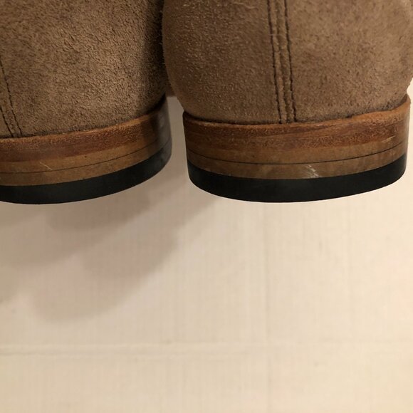 Millburn co men's tan leather suede slip on loafers dress shoes size: 11.5 - Picture 6 of 8